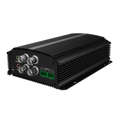 Truvision IP Kodlayıcı, 4 Kanal, 960H veya HD-TVI (5MP maks.), Ses, Alarm, RS-485, PoE (803.AF) /12VDC, Kompakt